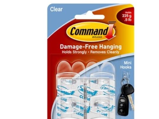 3M 17006CLR, Transparent, Plast, 11 mm, 28,6 mm, 6 styck