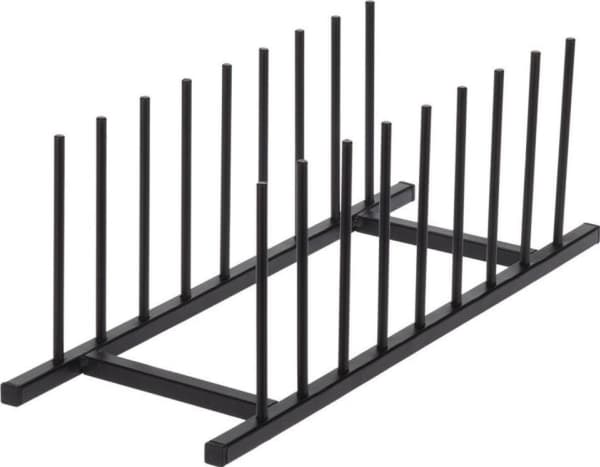 Home Styling Collection metall tallrikslock organisatör svart loft 34,5x12,5 cm