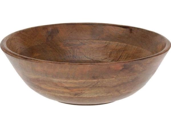 Vilde MANGO kulho salaattiruokien tarjoiluun puinen hedelmäkori 30 cm 2.5L