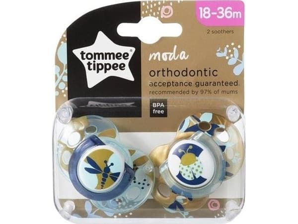 Nascita TOMMEE TIPPEE kjeveortopedisk smokker MODA, 18-36 måneder, 2 stk., 43343699