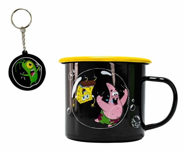 Tommel opp! Kopp pluss nøkkelring - SpongeBob