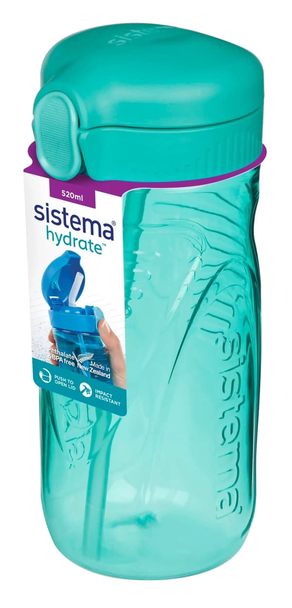 Sistema - Tritan Quick Flip 520ml - Minty teal