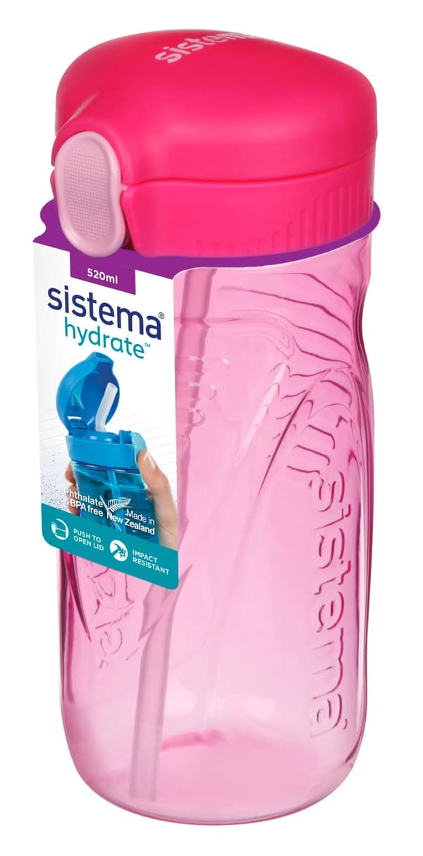 Sistema - Tritan Quick Flip 520ml - Vaaleanpunainen