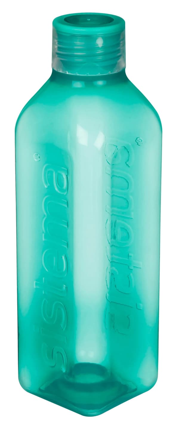 Sistema - Large Square Bottle 1l - Minty teal