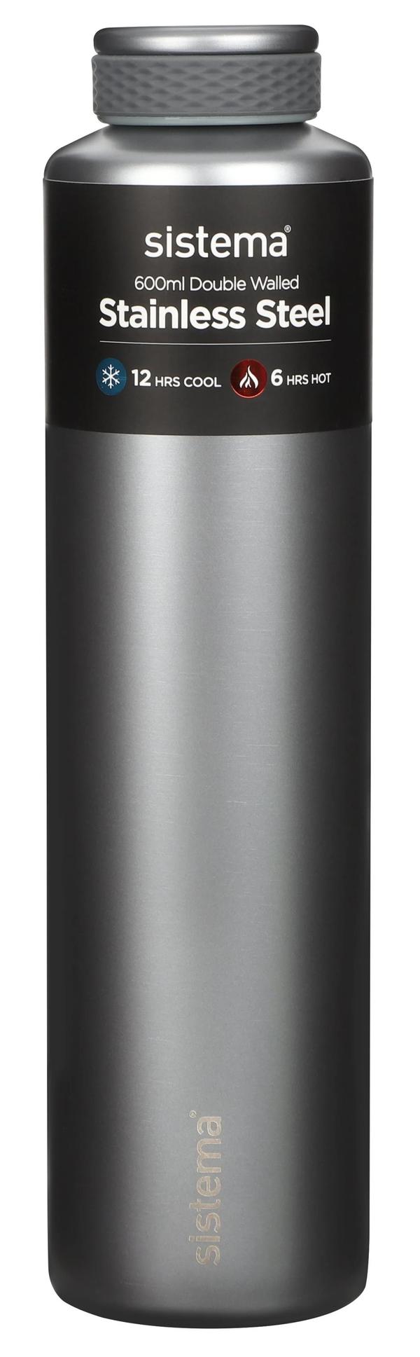 Sistema - Stainless Steel600ml - Light grey