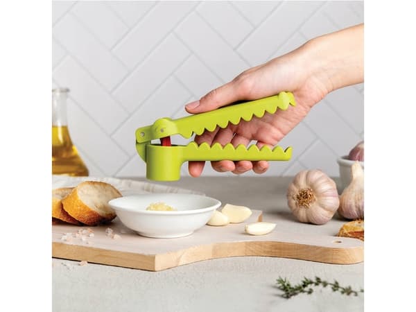 Ototo Design Garligator, Håndholdt hvitløkspresse, Grønn, Plast, Stål, OTOTO, Plast, 157,4 mm