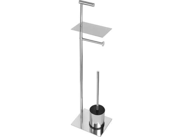 KAPITAN Stand with toilet paper holder and brush Kapitan NETS 96 61, chrome