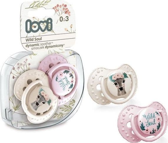 Lovi Wild Soul Girl dynamisk silikonnuck 2st 0-3m Lovi