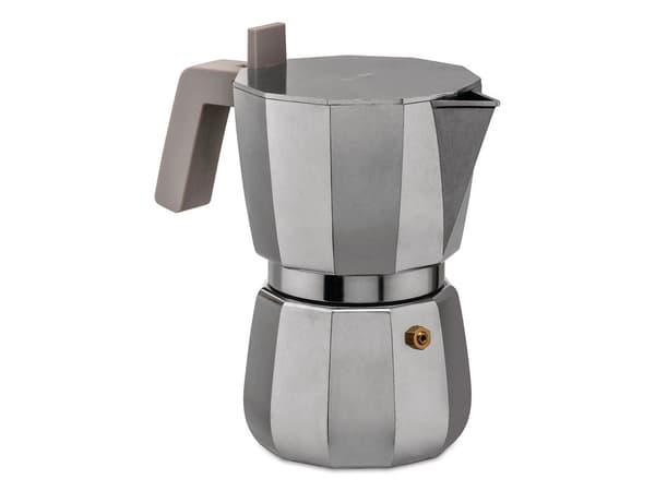 Alessi Moka, Mokabryggare, 0,07 l, Grå, Gjuten aluminium, 1 koppar, 70 mm