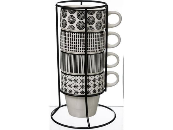 Art-Pol Set med 4 Bohemia-muggar 260 ml