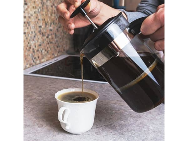 Excellent Houseware kolvbryggare i glas för kaffe, te och örter 1 l