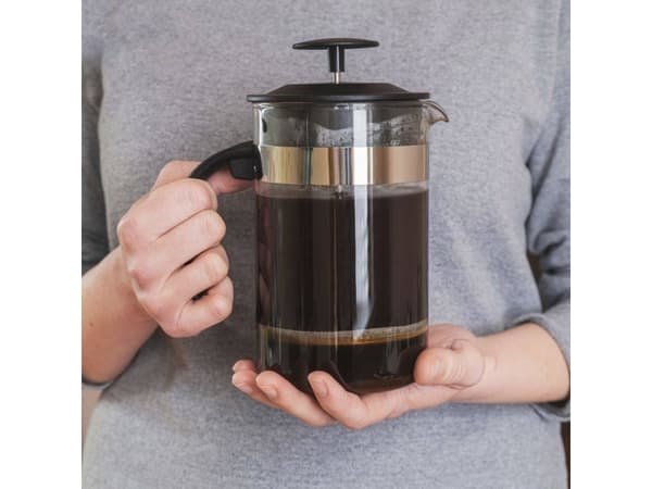 Excellent Houseware kolvbryggare i glas för kaffe, te och örter 1 l