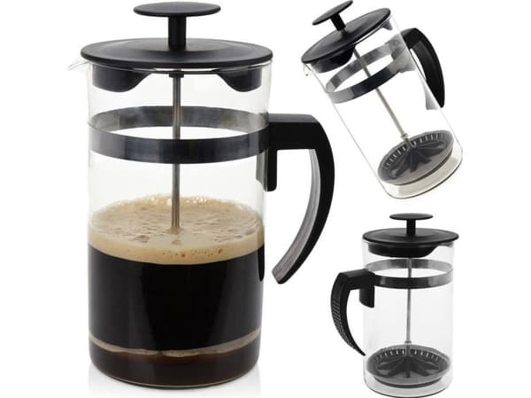 Excellent Houseware kolvbryggare i glas för kaffe, te och örter 1 l