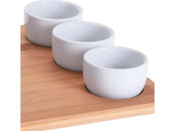 Utmerket Houseware BAMBOO bord med ramekins og boller for sushi forretter