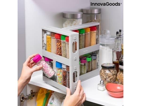 InnovaGoods Utdragbart och roterande organiseringsställ för kryddor av typen Rispick InnovaGoods