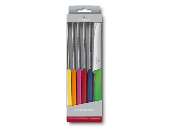 Victorinox 6.7839.6G Kniv Gul, Orange, Pink, Rød, Blå , Lysegrøn