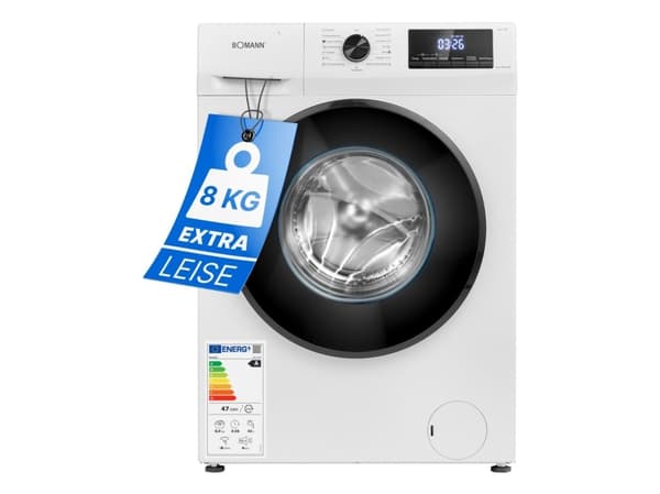 Bomann WA 7185 - Vaskemaskin - 8 kg Hvit