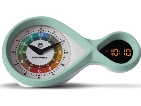 TFA Kidywolf analog & digital Alarm Clock turquoise