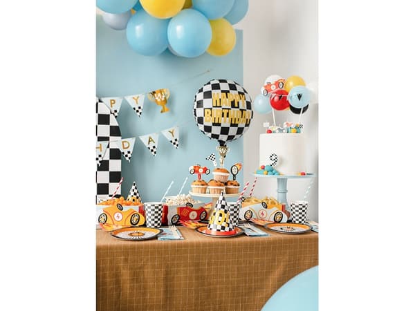 PartyDeco KPP74-EU1, 220 ml, Papir, Sort, Hvit, 7,5 cm, 75 mm, 115 mm