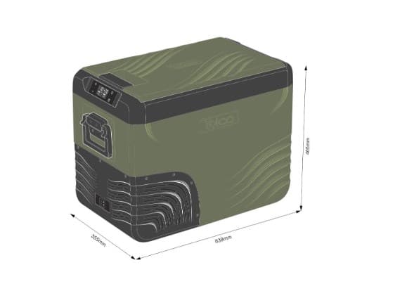 Yolco KX40 GREEN bærbar kompressor køleskab