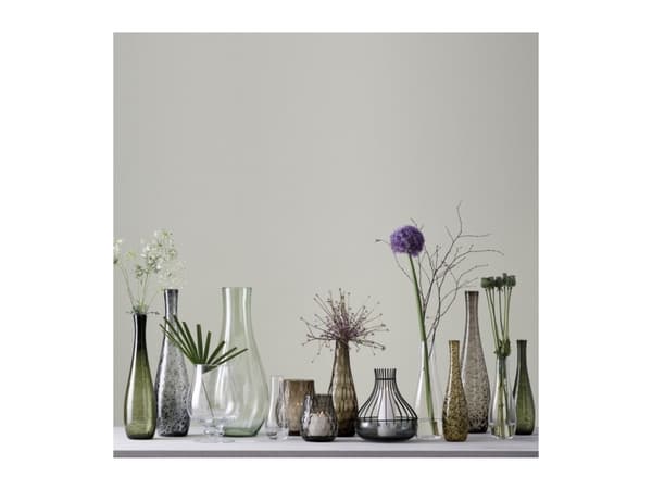 LEONARDO Giardino, Flaske-formet Vase, Glass, Grå, 600 mm, 155 mm, 155 mm
