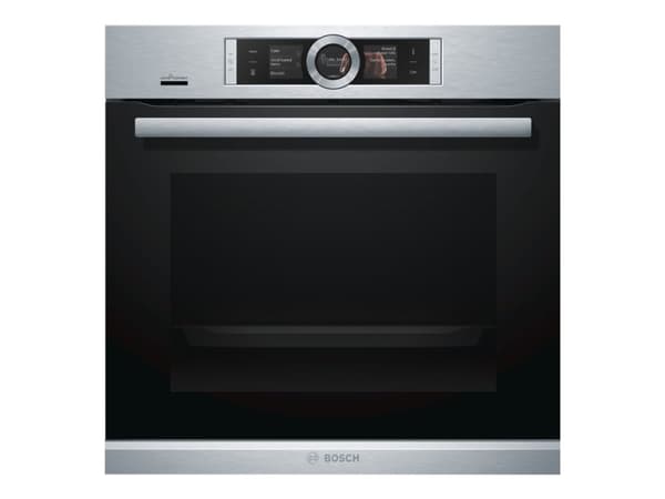 Bosch Serie | 8 HBG676ES6 - Ovn - innebygd - Wi-Fi - fordypning - bredde: 56 cm - dybde: 55 cm - høyde: 58.5 cm - med selvrens - Klasse A+ - rustfrit