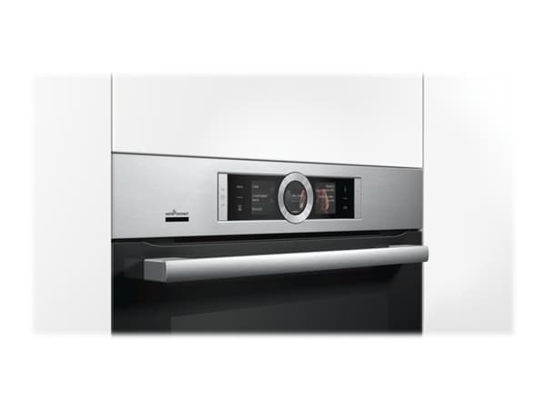Bosch Serie | 8 HBG676ES6 - Ovn - innebygd - Wi-Fi - fordypning - bredde: 56 cm - dybde: 55 cm - høyde: 58.5 cm - med selvrens - Klasse A+ - rustfrit