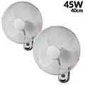 Miniatyrbillede 2 af 2: Vægventilator 45W, 3 Justerbare Hastigheder, Nem Installation 40cm Diameter,4 PA'er 45W, EU