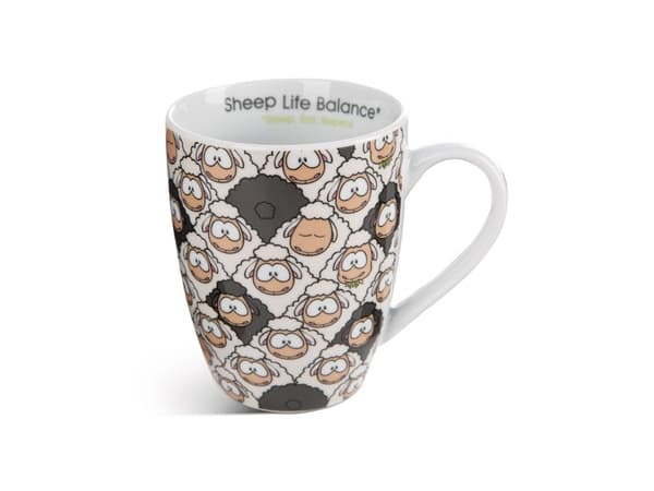 NICI 49683 Wooly Gang 310ml posliinimuki, paperinauhoitus