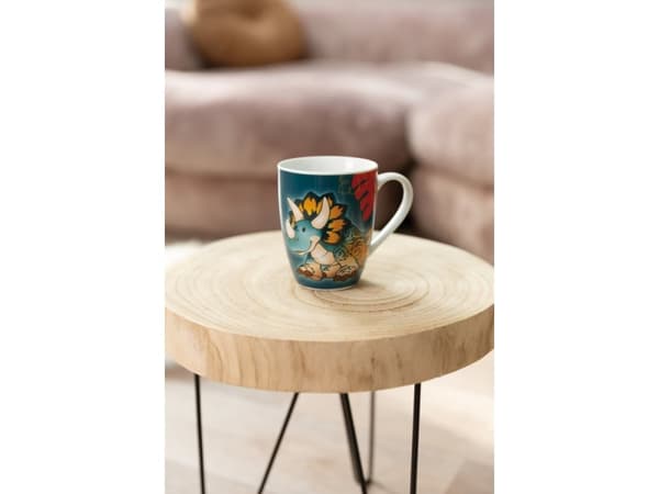 NICI 49471 Cerastupsy 310ml dinosaurus posliini muki, paperi nauhoitus
