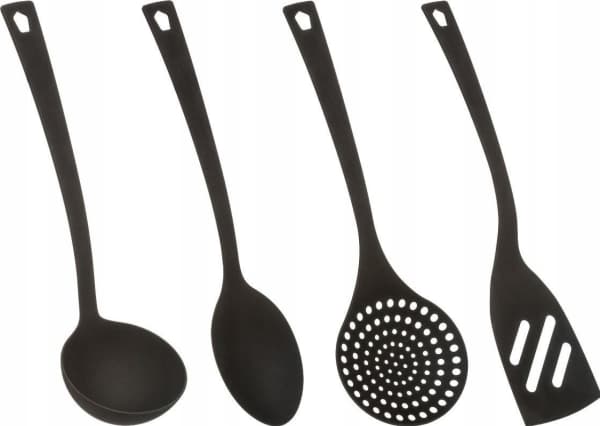 5fem kjøkkenutstyr, nylon, 4 stk
