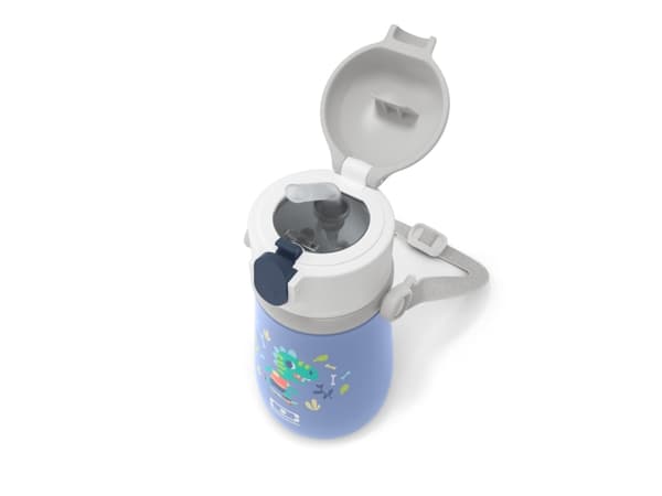 monbento MB Stram, 360 ml, Daglig användning, Blå, Polyester, Polypropylen (PP), Silikon, Tritan, 12 h, Fliplock