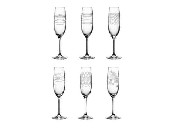 LEONARDO Casella, Hvit-vin glass, Fløyte glass, Glass, Gjennomsiktig, CE, 190 ml