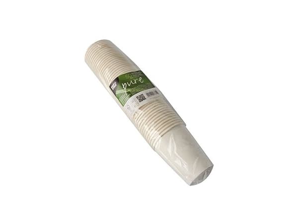 Papstar Pure, 200 ml, Pahvi, Polylaktidi (PLA), Valkoinen, 8 cm, 92 mm, 1000 kpl