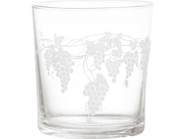 La Porcellana Bianca 6 tykkbunnede glass Babila drue - Gjennomsiktig, 350 ml