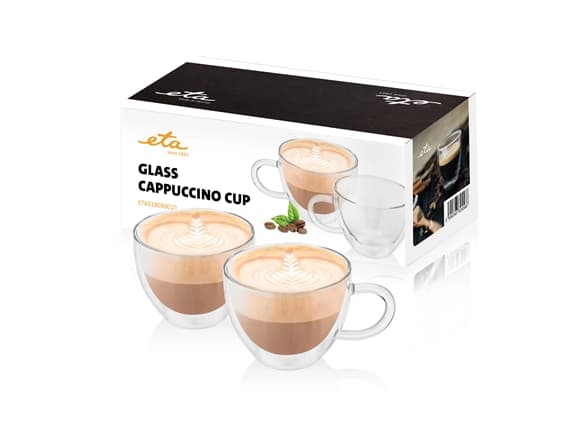 ETA 5180 92010 - Cappuccinoglas - 230 ml (paket om 2)