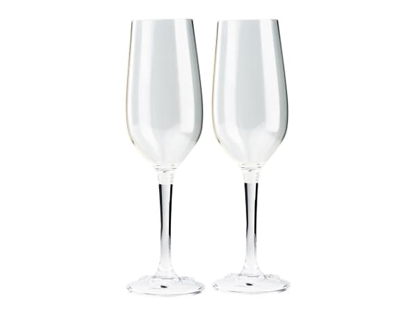 GSI Outdoors Nesting Champagne Flute Set, Champagneglass (fløyte), 180 ml, Gjennomsiktig, 260 mm, 61 mm, 61 mm