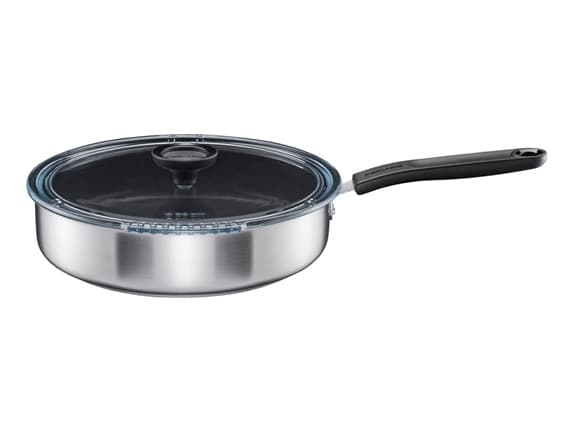 Fiskars 1072314, Rund, Sautépanne, Rustfritt stål, Keramisk, 150 °C, Rustfritt stål