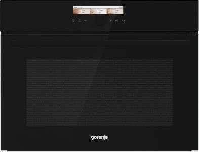 Gorenje Superior BCM598S17BG - Kombinasjonsovn - innebygd - fordypning - bredde: 56 cm - dybde: 55 cm - høyde: 45 cm - med selvrens - svart