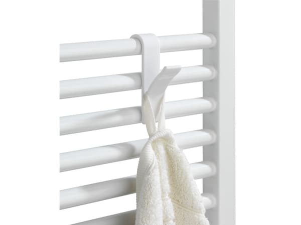 WENKO 4468160100, Innendørs, Håndklekrok, Hvit, Plast, 25 mm, 70 mm