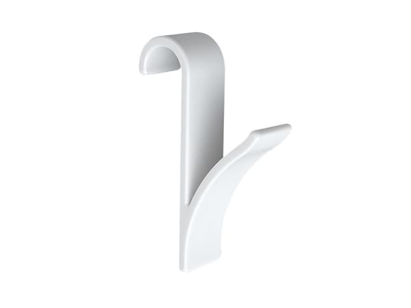WENKO 4468160100, Innendørs, Håndklekrok, Hvit, Plast, 25 mm, 70 mm