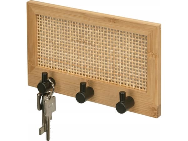 WENKO 25615100, Innendørs, Universalkrok, Bamboo, Sort, Bamboo, Rektangel, 1 stykker
