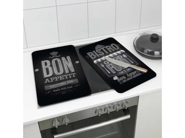 Wenko Glassbeskyttelsesplater BON APPETIT for komfyr - 2 stk, WENKO,