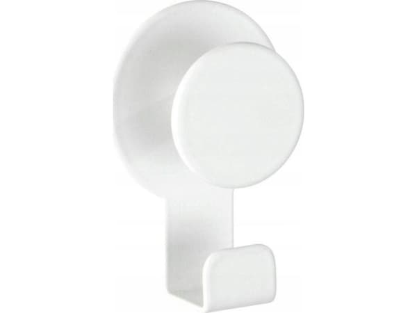 WENKO 24447100, inomhus, Universalkrok, Vit, Rostfritt stål, Självhäftande remsa, 50 mm