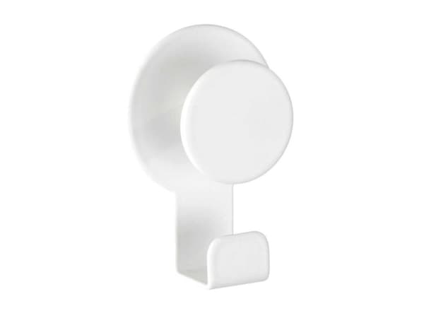 WENKO 24447100, inomhus, Universalkrok, Vit, Rostfritt stål, Självhäftande remsa, 50 mm