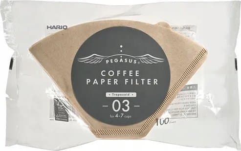 Hario Hario - Brun PEGASUS 03 papirfiltre - 100 stk