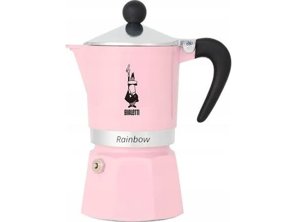 Bialetti 6545, Mokabryggare, 0,13 l, Svart, Rosa, Silver, Gjuten aluminium, 3 koppar, 1 styck