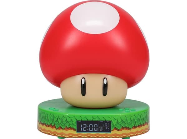 Paladone PP10064NN, Digital väckarklocka, Super Mushroom, Multifärg, LCD, USB, 137 mm