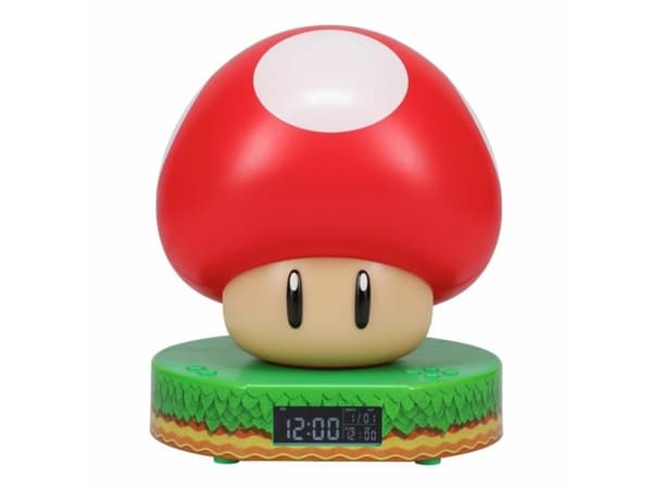 Paladone PP10064NN, Digital väckarklocka, Super Mushroom, Multifärg, LCD, USB, 137 mm