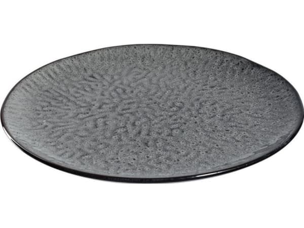 LEONARDO Matera, Ruokalautanen, Pyöreä, Keraaminen, Harmaa, 27 cm, 20 mm